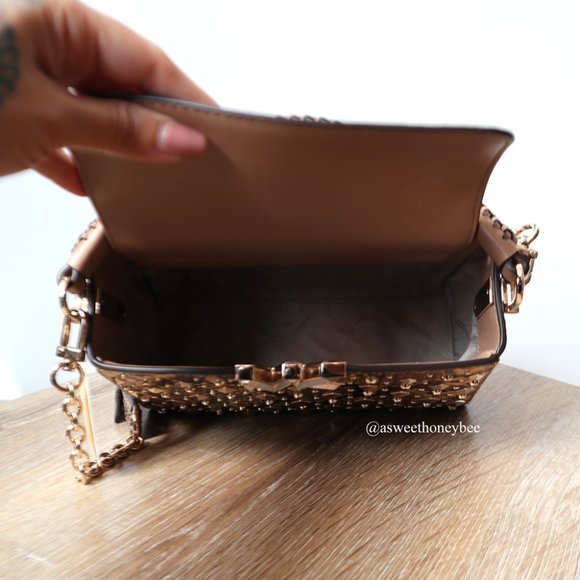 *NEW* MICHAEL KORS KARLIE SATCHEL - SNAKE EMBOSSED - Picture 4 of 10